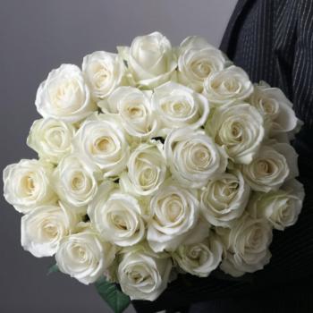 Букет белые эквадорские розы